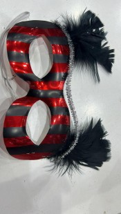  Feather Mask Red/black  Ns in Kuwait